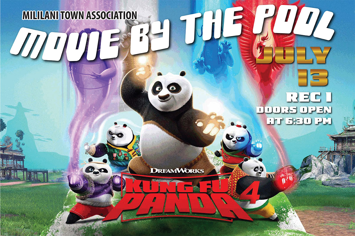 Mililani Town Association Movie by the Pool | Kung Fu Panda 4